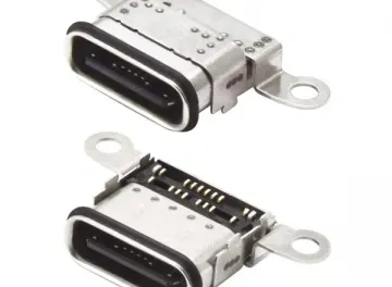 16P, Receptacle, Waterproof, Top Mount, w/ Screw Lock