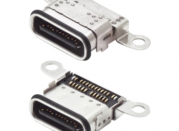 24P, Receptacle, Waterproof, Top Mount, w/ Screw Lock