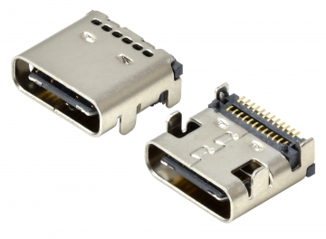 Receptacle, Dual SMT, Top Mount, CH:1.58mm