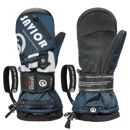 SAVIORHEAT滑雪手套全掌凯夫拉快穿旋钮内护腕刻滑焖子护掌内五指