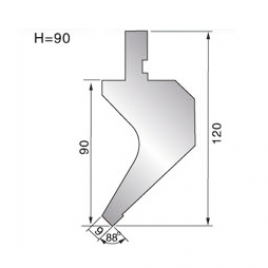 Gooseneck Punch with Thick Tip