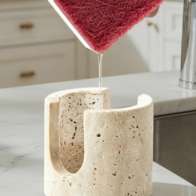 Natural Travertine Stone Sponge Holder